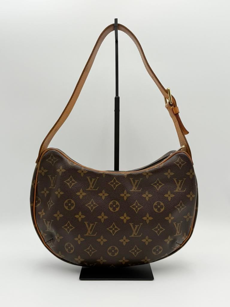 Louis Vuitton Croissant MM, Ophalen of Verzenden, Zo goed als nieuw, Bruin, Schoudertasje