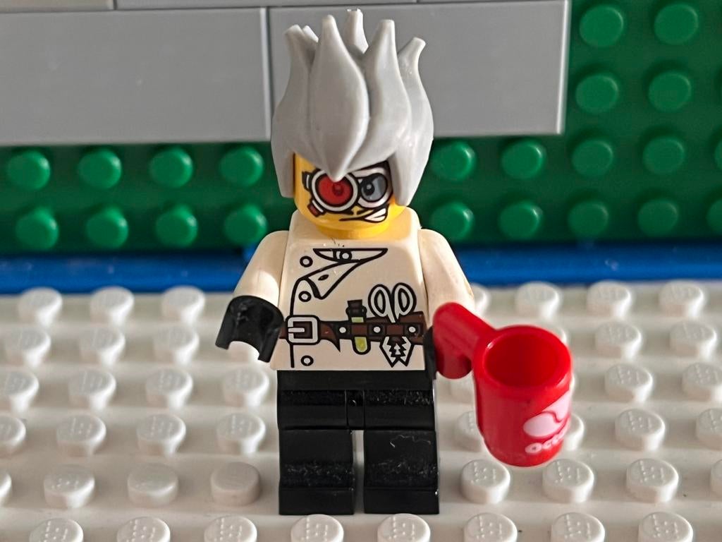 Lego minifiguur crazy wetenschapper, Ophalen of Verzenden, Zo goed als nieuw