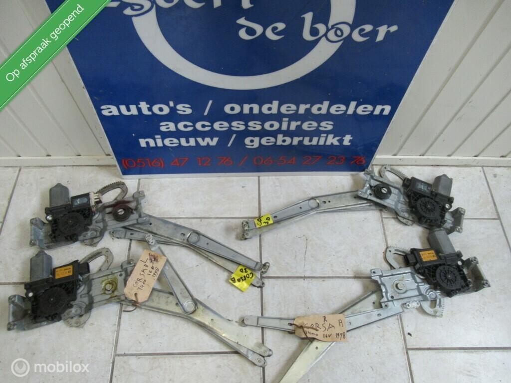 Elektrisch raammechaniek Opel Corsa B 3 deurs, bj '93 tm '00, Gebruikt, Opel, Ophalen of Verzenden, Opel