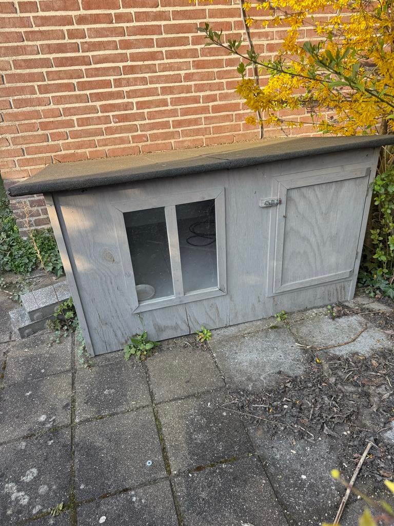 Waterdicht buitenhok voor hond, kat of konijn, Ophalen, 90 cm of meer, Konijn, Hok