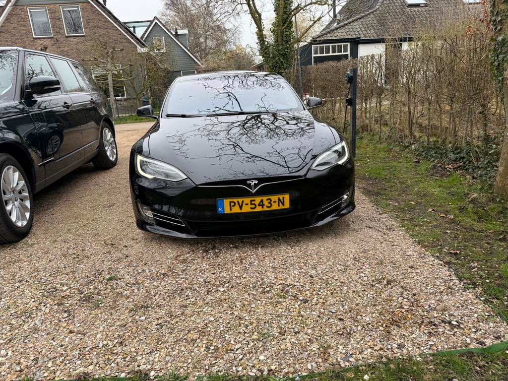 Tesla Model S 75 2017 Zwart, Auto's, Tesla, 104 €/maand, Origineel Nederlands, Elektrisch, Particulier