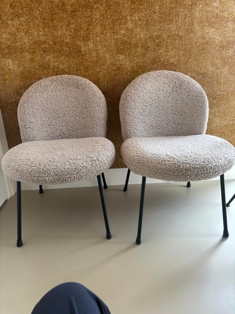 2 Karwei Babs stoelen - Wollige stof 40,00 per stuk, Huis en Inrichting, Twee, Overige kleuren, Ophalen of Verzenden, Zo goed als nieuw