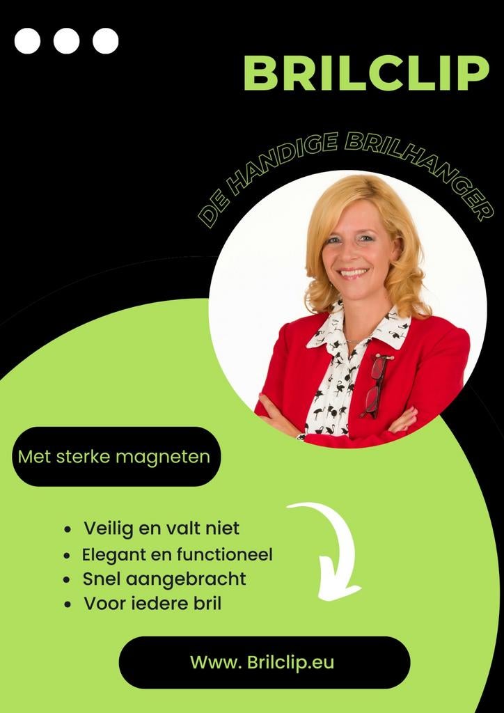 BrilClip Brilhanger ACTIE leuk als kado, handig voor bril, Ophalen of Verzenden, Nieuw