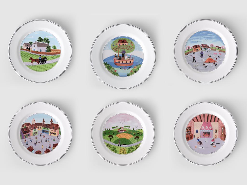 Villeroy & Boch Design Naif Borden, Ophalen, Zo goed als nieuw, Bord(en), Overige stijlen