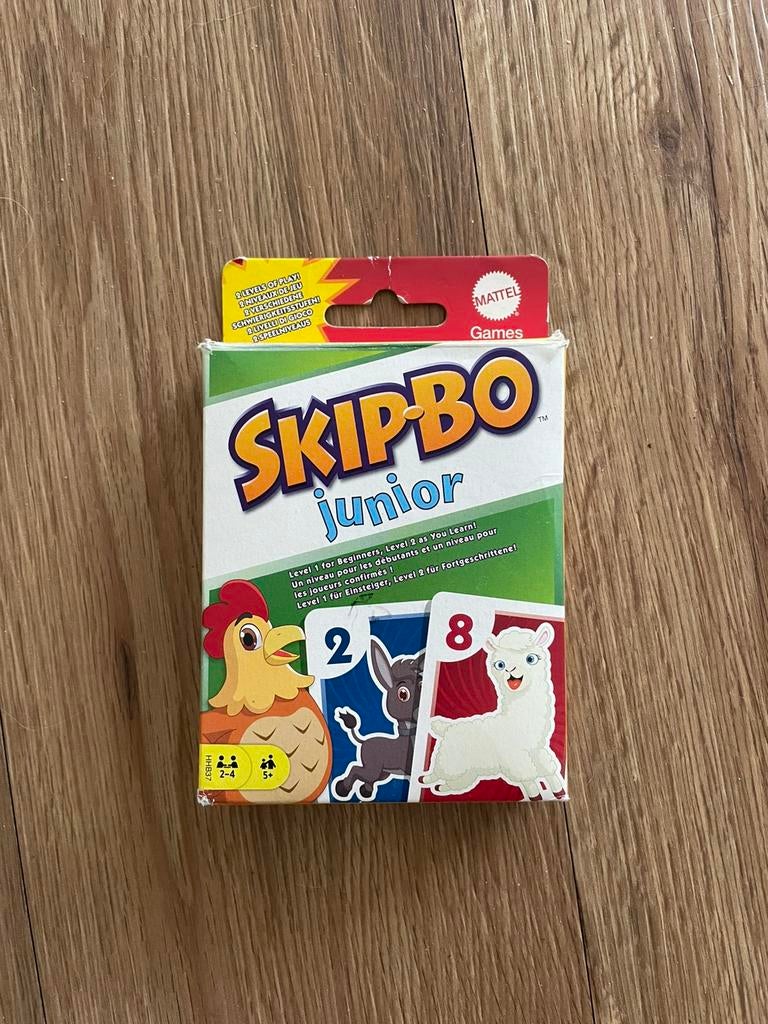 Skip-bo Junior kaartspel, Een of twee spelers, Ophalen of Verzenden, Zo goed als nieuw
