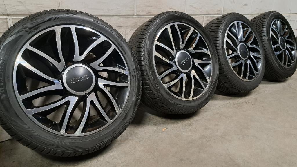 Bi-color velgen Doblo Tipo 500L Alfa GT 156 147 225/45/17, Gebruikt, Banden en Velgen, 17 inch, Ophalen of Verzenden