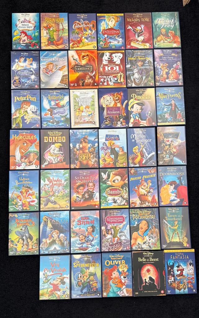 Grote collectie Disney dvd's - classics, Avontuur, Gebruikt, Alle leeftijden, Ophalen of Verzenden