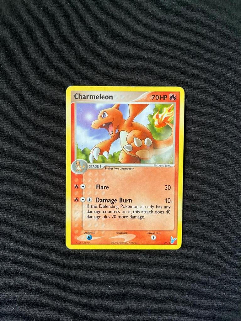Pokémon kaart Charmeleon 3/12, Ophalen of Verzenden, Gebruikt, Losse kaart