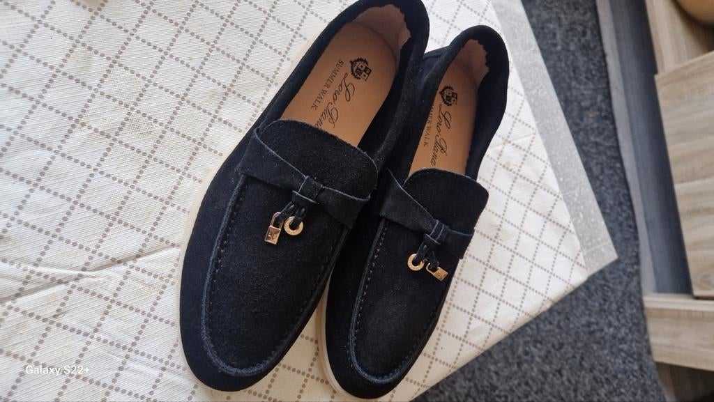 Loro Piana Summer Walk Loafers - Maat 41, Zwart, Loro Piana, Nieuw, Ophalen of Verzenden