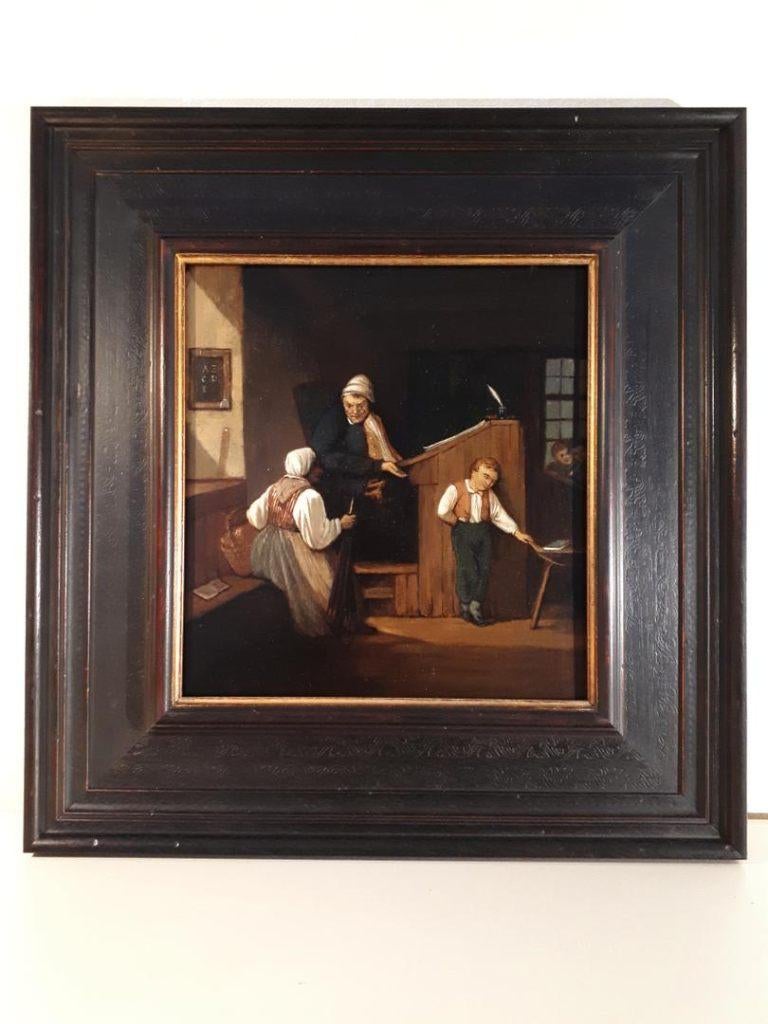 CHARLES HUNT...OLIEVERF OP PANEEL, Antiek en Kunst, Ophalen of Verzenden