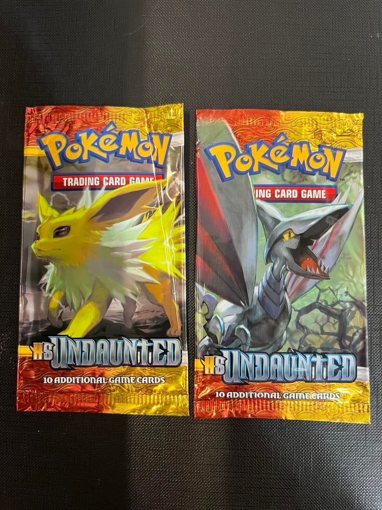 Pokemon booster empty leeg HS undaunted, Ophalen of Verzenden, Zo goed als nieuw, Booster