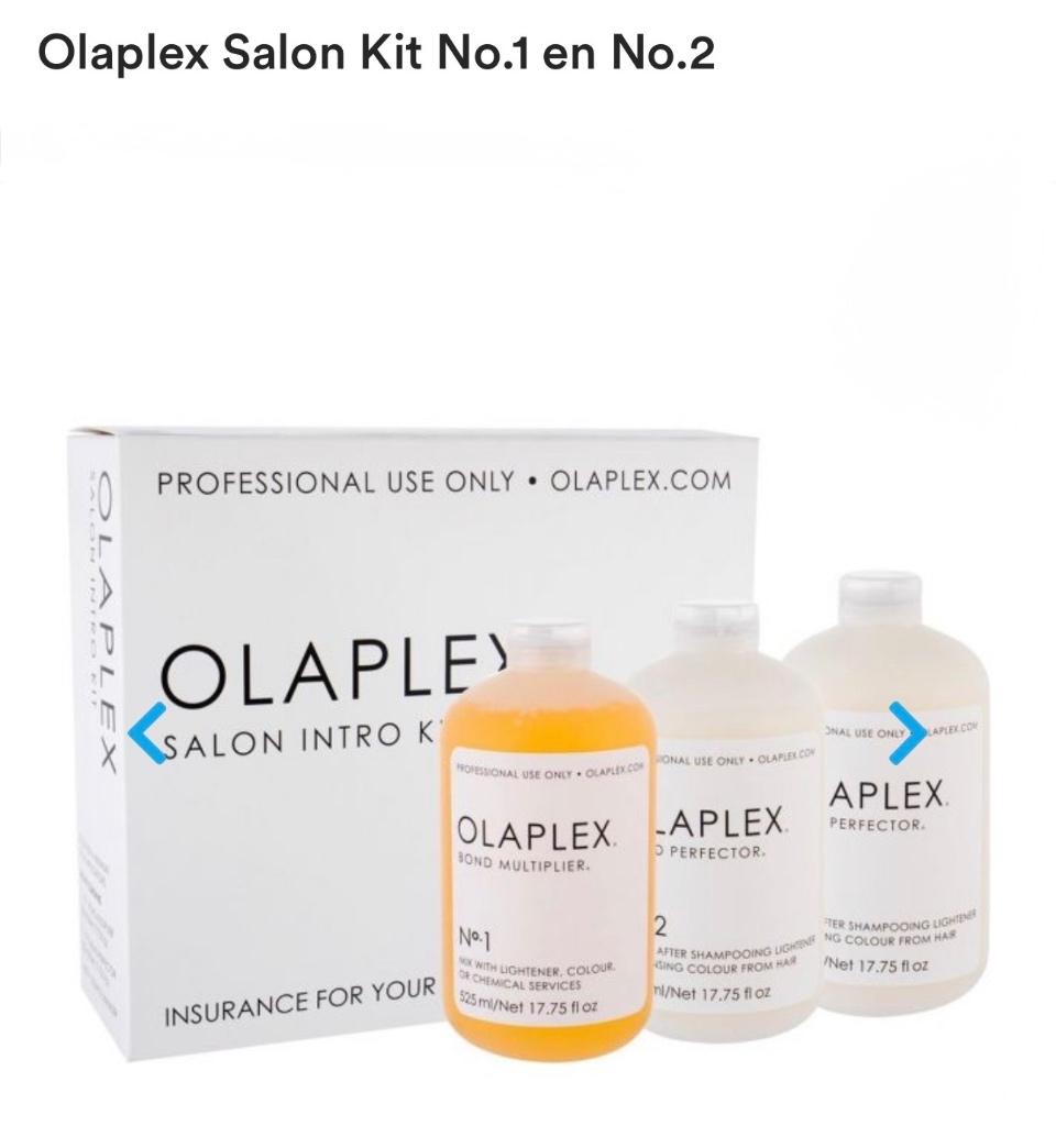 Olaplex salon kit Nr. 1 en Nr. 2, Ophalen of Verzenden, Nieuw, Haarverzorger of -hersteller