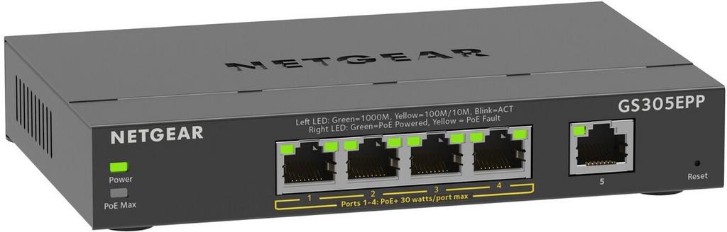 NETGEAR GS305EPP Netwerk Switch 5 poorten PoE+, Ophalen of Verzenden, Nieuw