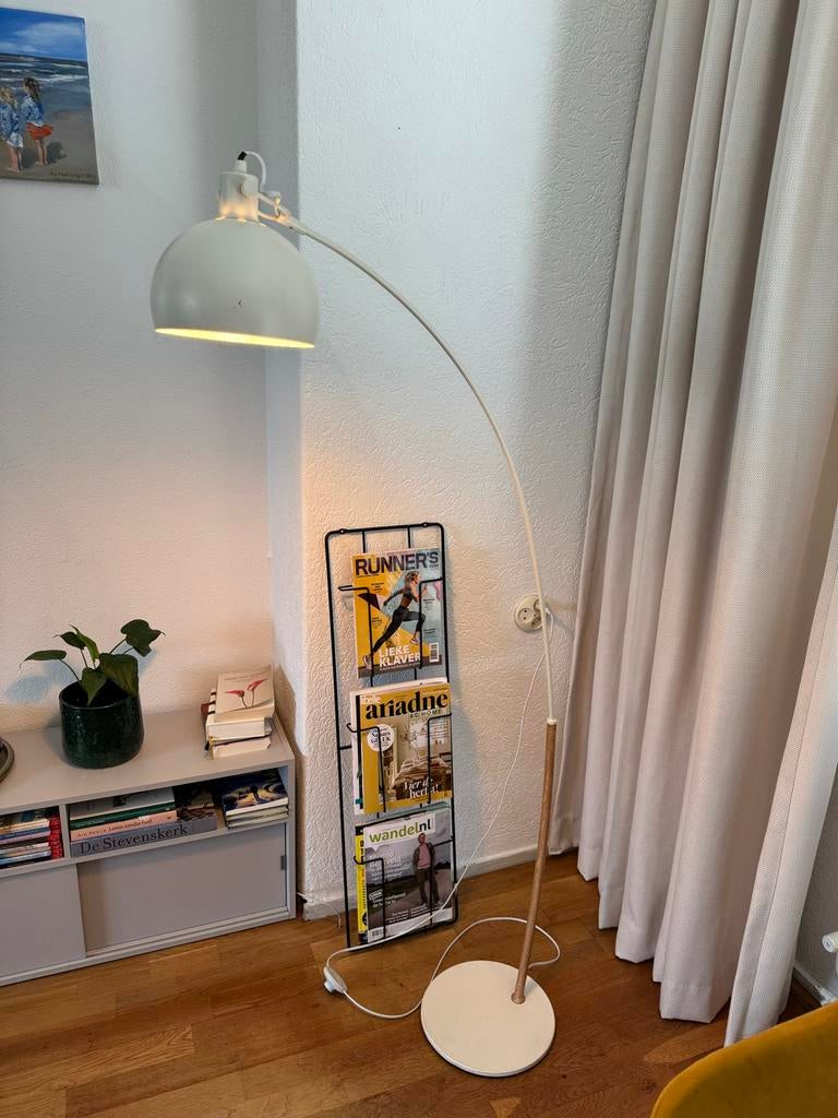 Staande (boog) Lamp, Ophalen, Gebruikt, Metaal, 150 tot 200 cm