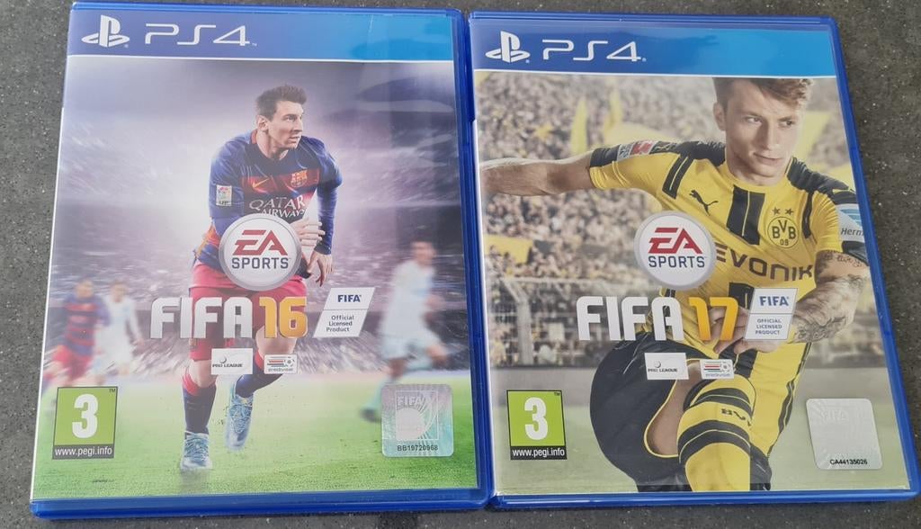 Fifa 16 en 17 Playstation 4, Gebruikt, Ophalen of Verzenden, Sport, 3 spelers of meer