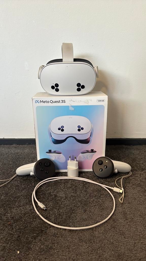 Meta quest 3s, Spelcomputers en Games, Virtual Reality, Ophalen of Verzenden, Zo goed als nieuw, VR-bril, Overige platformen