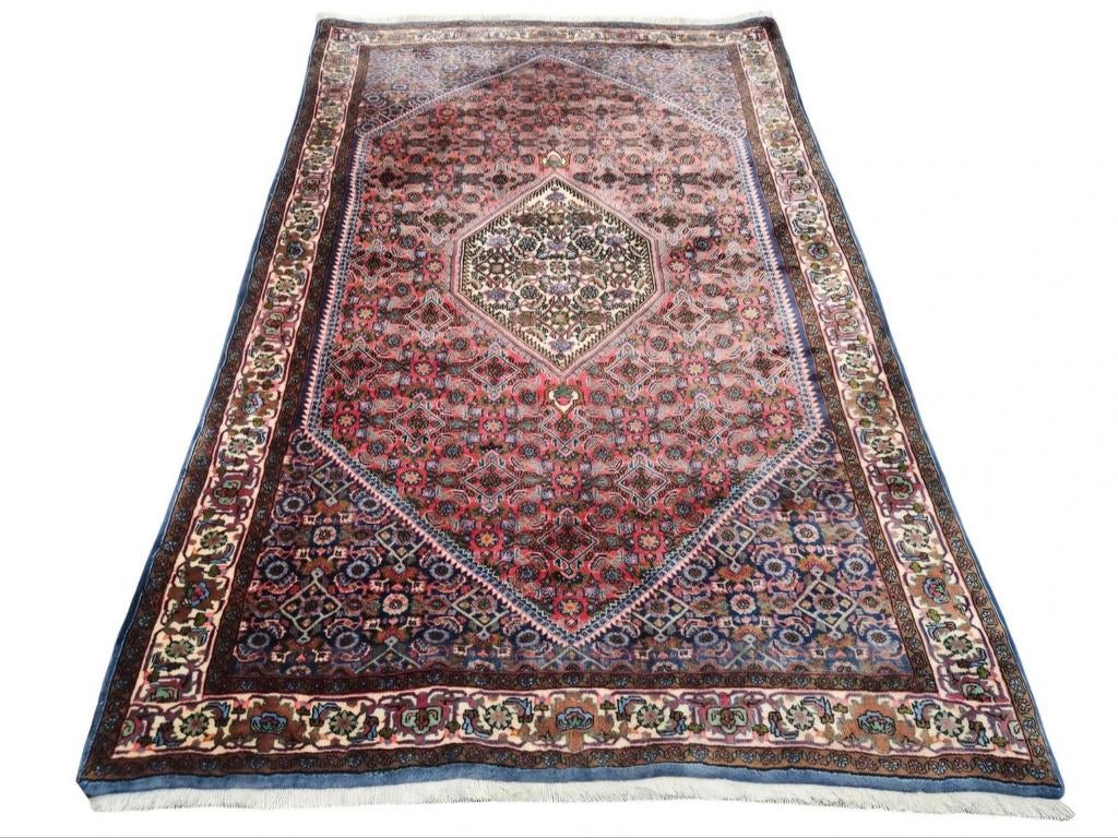 Handmade Persian wool Bidjar super tapijt blue 116x173cm