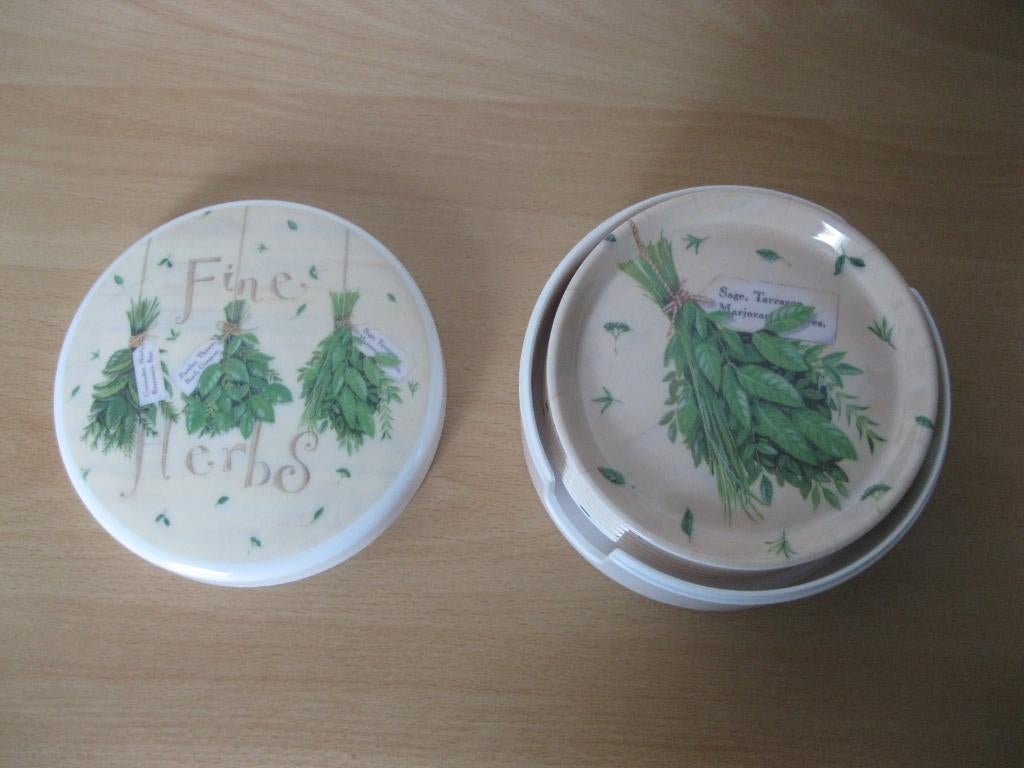 Nieuw 6 onderzetters in doos, Ophalen of Verzenden, Nieuw, Glas of Kopje