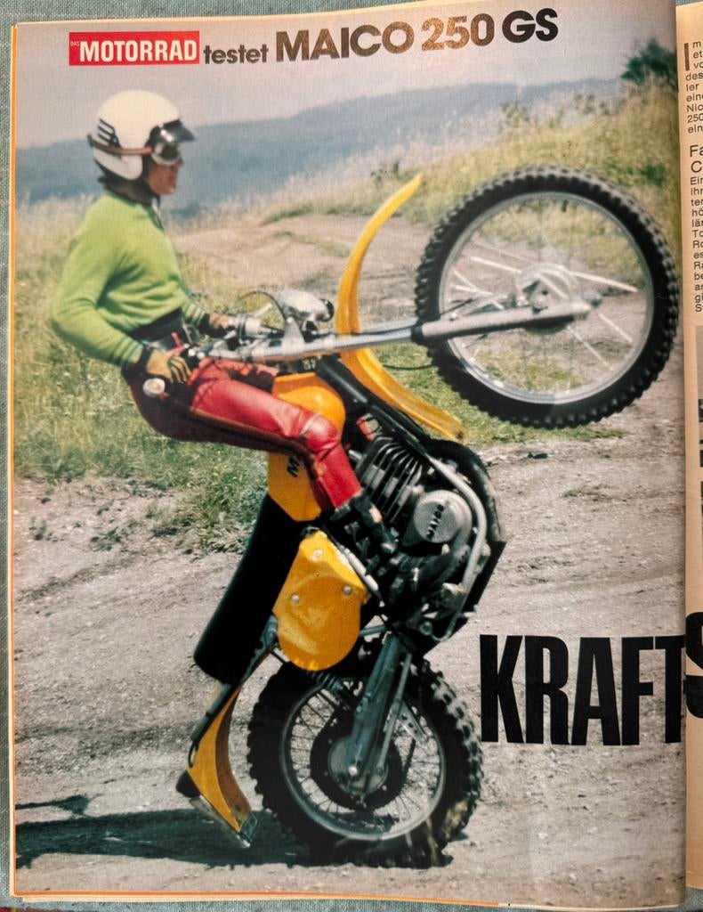 Test 1975 Maico 250GS, Verzenden, Zo goed als nieuw, Motoren