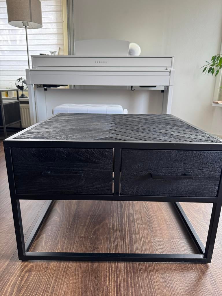 Salontafel 70x70, Ophalen, 100 tot 150 cm, 50 tot 100 cm, Zo goed als nieuw