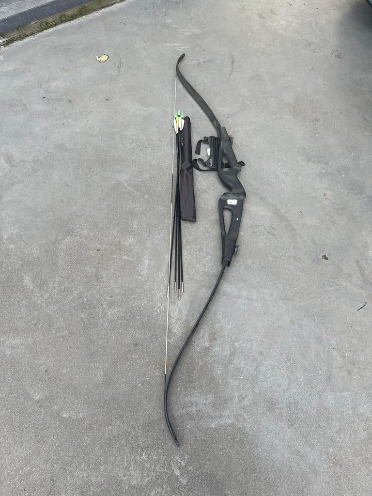 Pijl en boog set Geologic Decathlon met 4 pijlen, Ophalen, Gebruikt