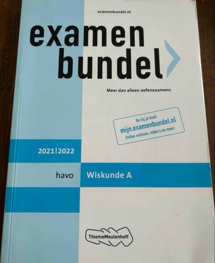 Examenbundel Wiskunde A HAVO 2021/2022, Ophalen of Verzenden, Gelezen, HAVO, Wiskunde A