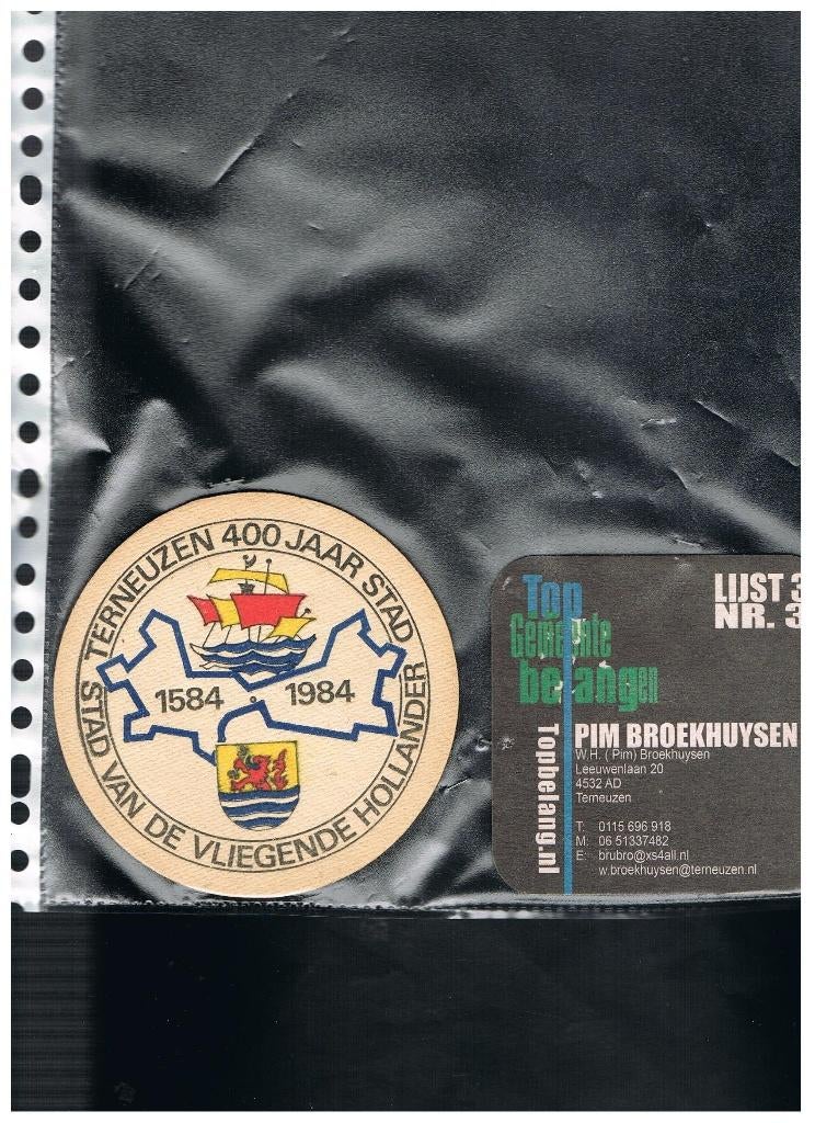 BIERVILTJES TERNEUZEN, Verzenden, Nieuw, Viltje(s), Overige merken