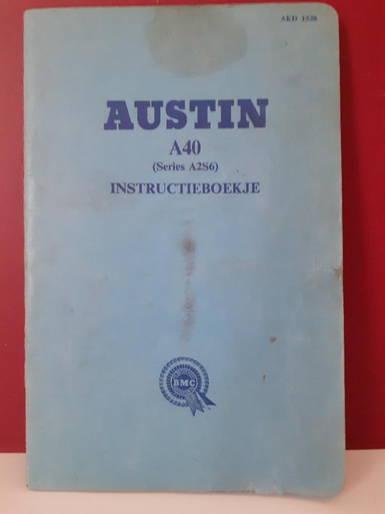 Austin A40 instructieboekje, Ophalen of Verzenden