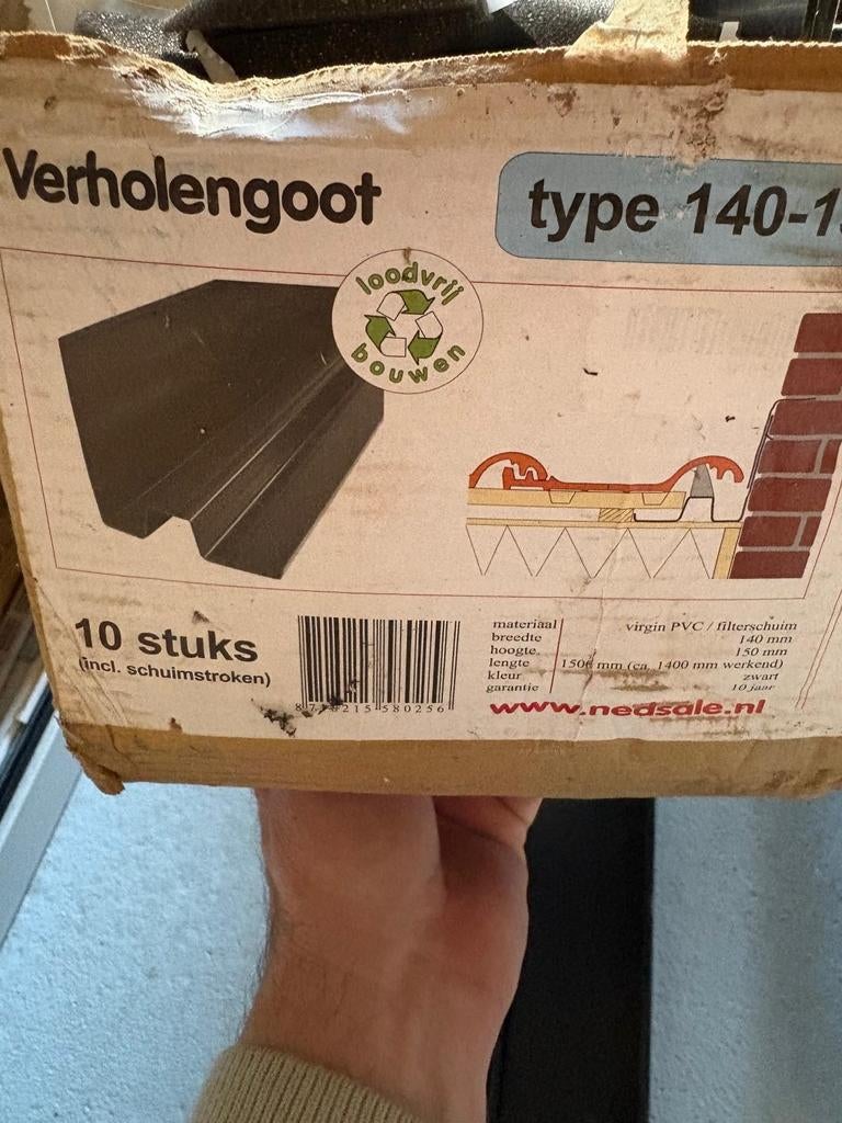Verholen goot type 140-150  nedsale, Ophalen of Verzenden, Minder dan 5 m²