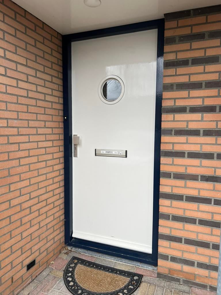 Hardhouten voordeur, Ophalen, Zo goed als nieuw, Buitendeur, 200 tot 215 cm