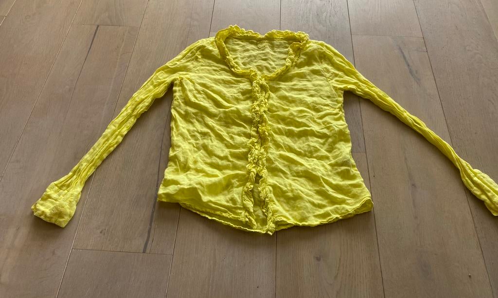 120% lino M linnen, Ophalen of Verzenden, Zo goed als nieuw, Maat 38/40 (M), Geel