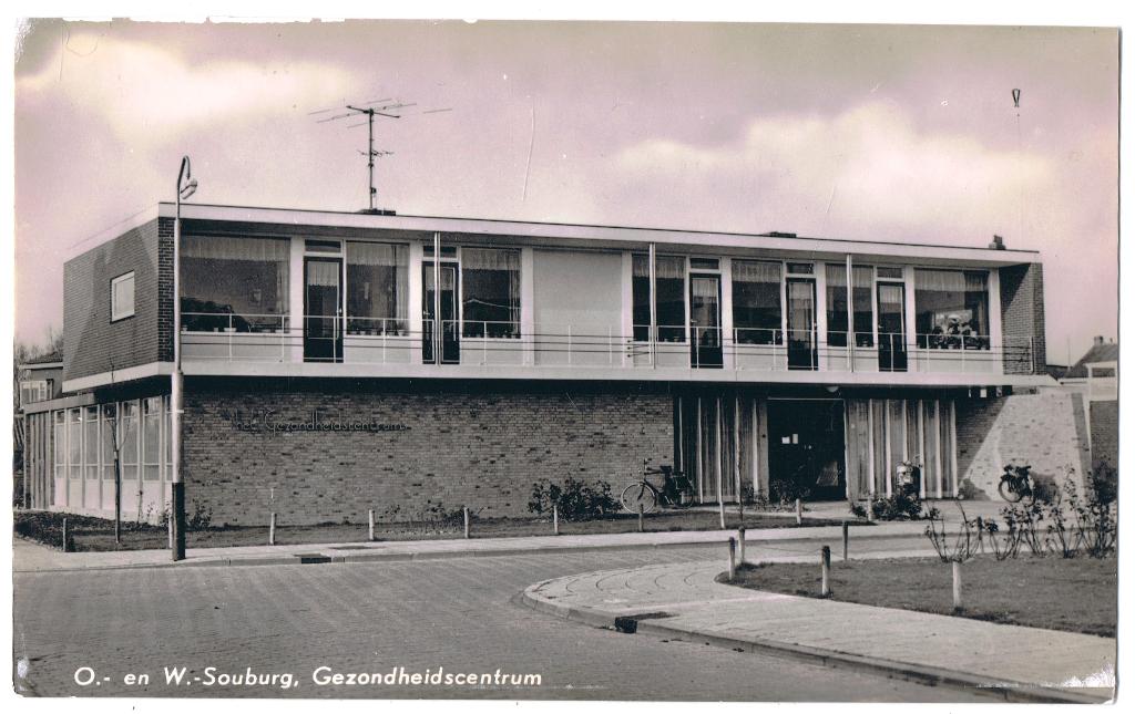 Souburg z, gezondheidscentrum, ongelopen, richtprijs 3,50, Verzenden, 1940 tot 1960, Ongelopen, Zeeland