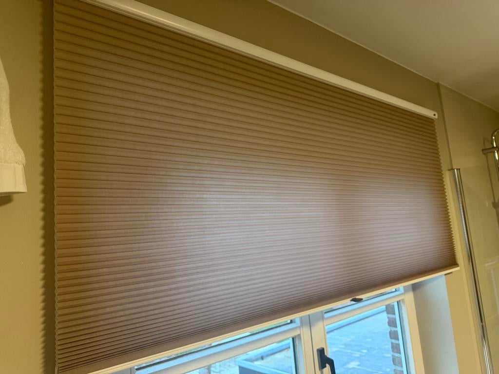 Luxaflex Duette Duo Rolgordijn Taupe/Beige 165x169cm, Ophalen of Verzenden, Nieuw, Beige, 150 tot 200 cm