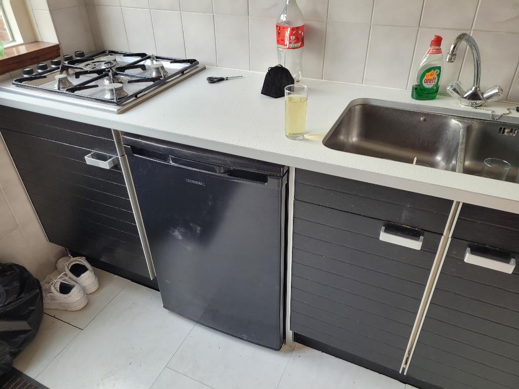 keuken, Ophalen, Gebruikt, Zwart, Enkelwandige keuken