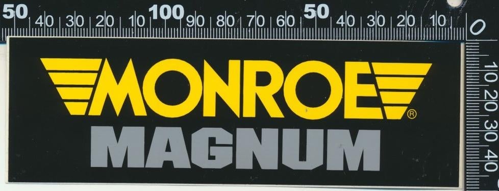 Sticker: Monroe - Magnum, Ophalen of Verzenden, Zo goed als nieuw, Auto of Motor