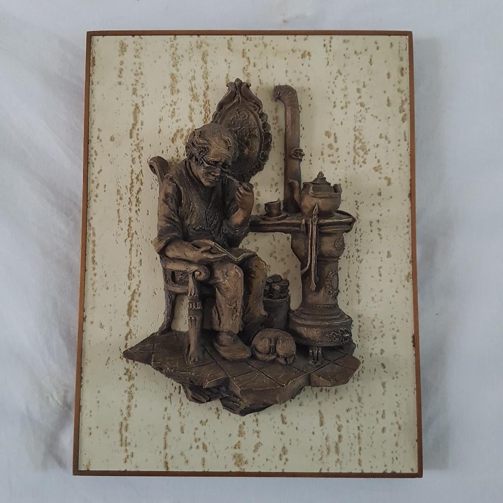 Vintage wandversiering Gemaakt in 3D, Antiek en Kunst, Ophalen of Verzenden