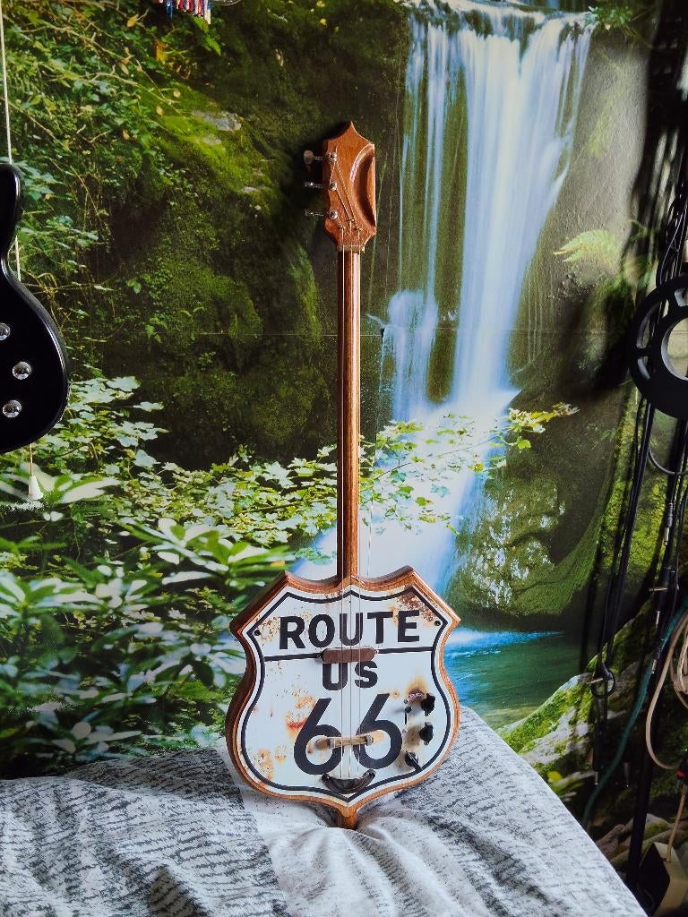 Route 66 Broomstick guitar, Ophalen of Verzenden, Gebruikt, Solid body, Overige merken