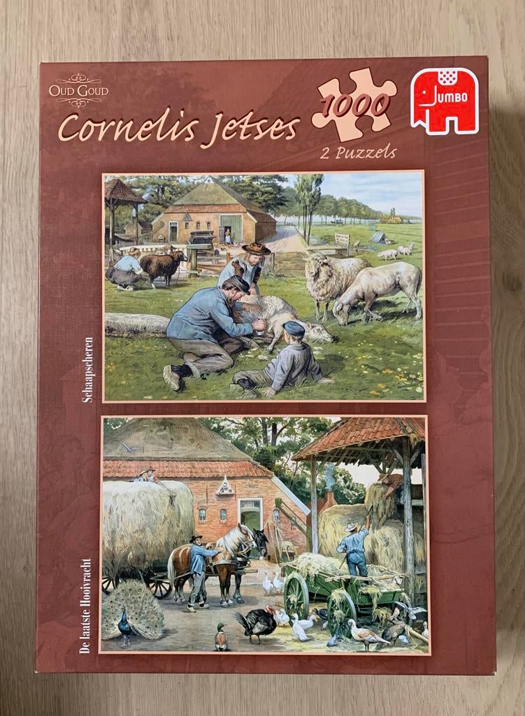 Puzzel van Cornelis Jetses  2x 1000 stukjes, Hobby en Vrije tijd, Denksport en Puzzels, Ophalen of Verzenden, 500 t/m 1500 stukjes