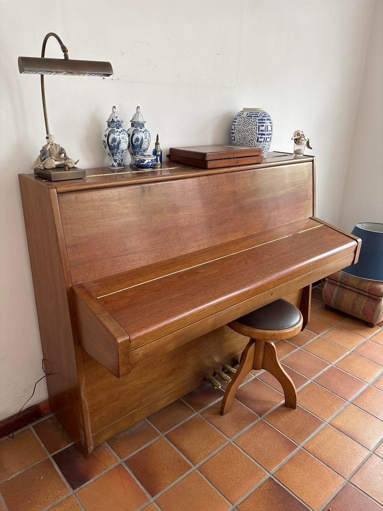Hsinghai Piano Bruin Inclusief Pianokruk, Muziek en Instrumenten, Piano's, Ophalen, Gebruikt, Bruin, Piano