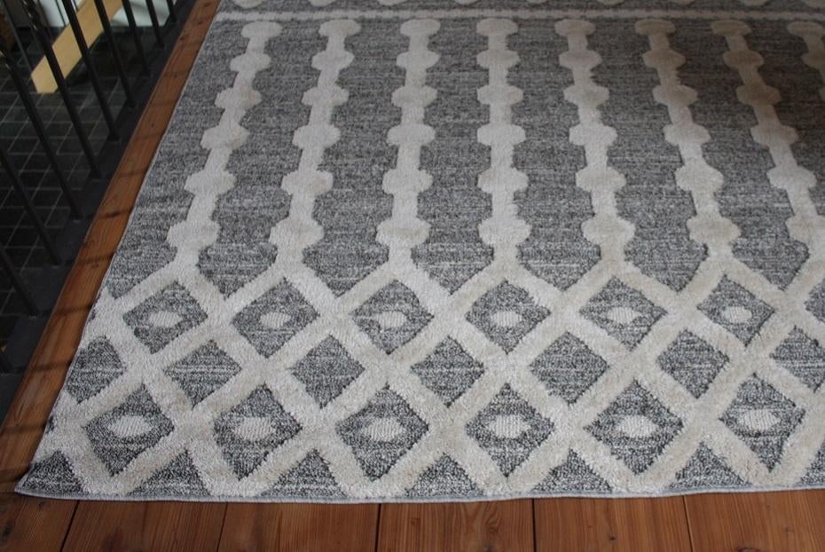 Mooi grijs / wit vloerkleed Pisa Casa 200x 290 cm, Ophalen, 200 cm of meer, Zo goed als nieuw, 200 cm of meer