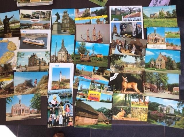 Partij van 100 Nederlandse kleurenkaarten alle nieuw/ongebr., Verzenden, 1980 tot heden, Ongelopen, Gelderland