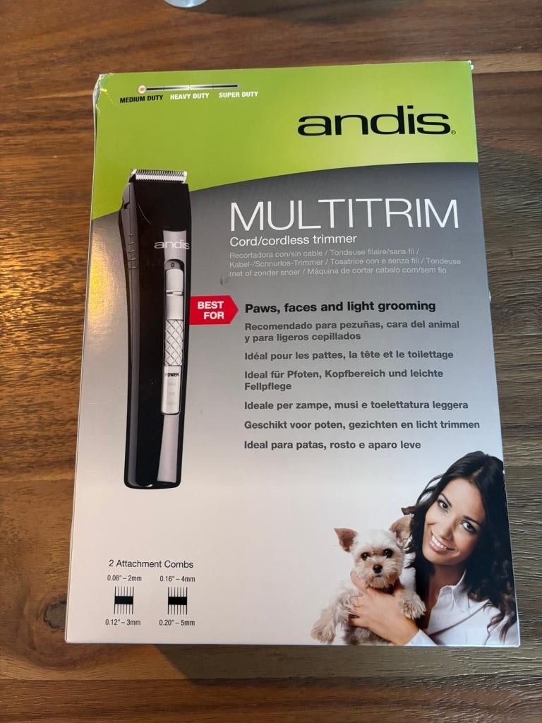 Nieuw! Andis MultiTrim Trimmer Kit 1 Professionele tondeuse, Ophalen of Verzenden, Nieuw