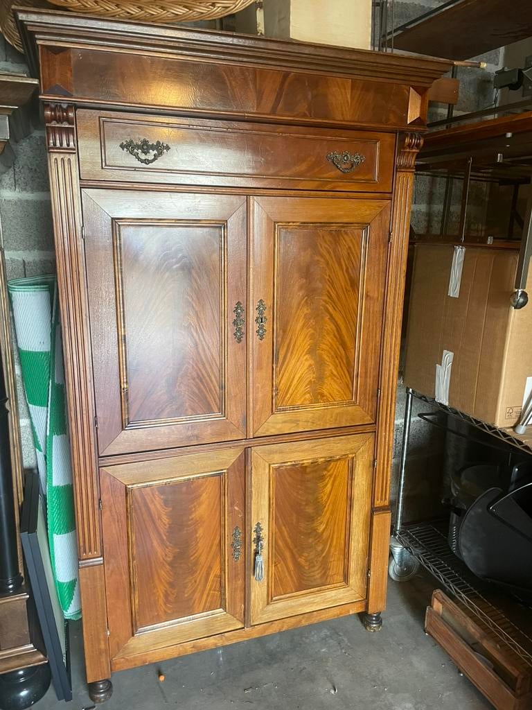 Antieke Houten Kast / Garderobekast - Hout opknapper, Ophalen, Gebruikt