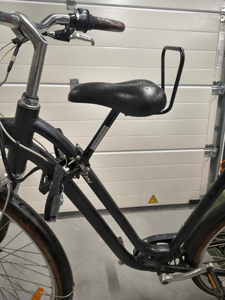 Kinderzadel op stang voor damesfiets, Voetsteuntjes, 22 t/m 36 kg, Voorzitje, Ophalen of Verzenden