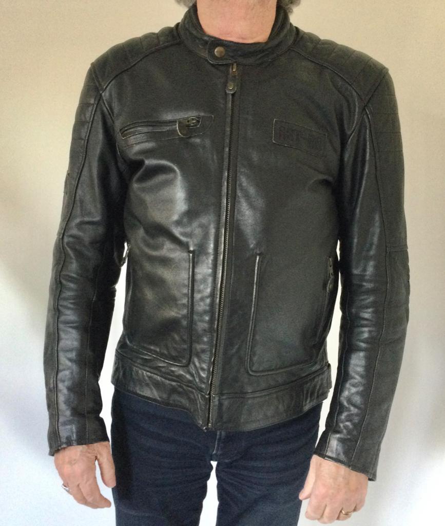 Leren heren motorjas, Ophalen, Tweedehands, Heren, Jas | leer