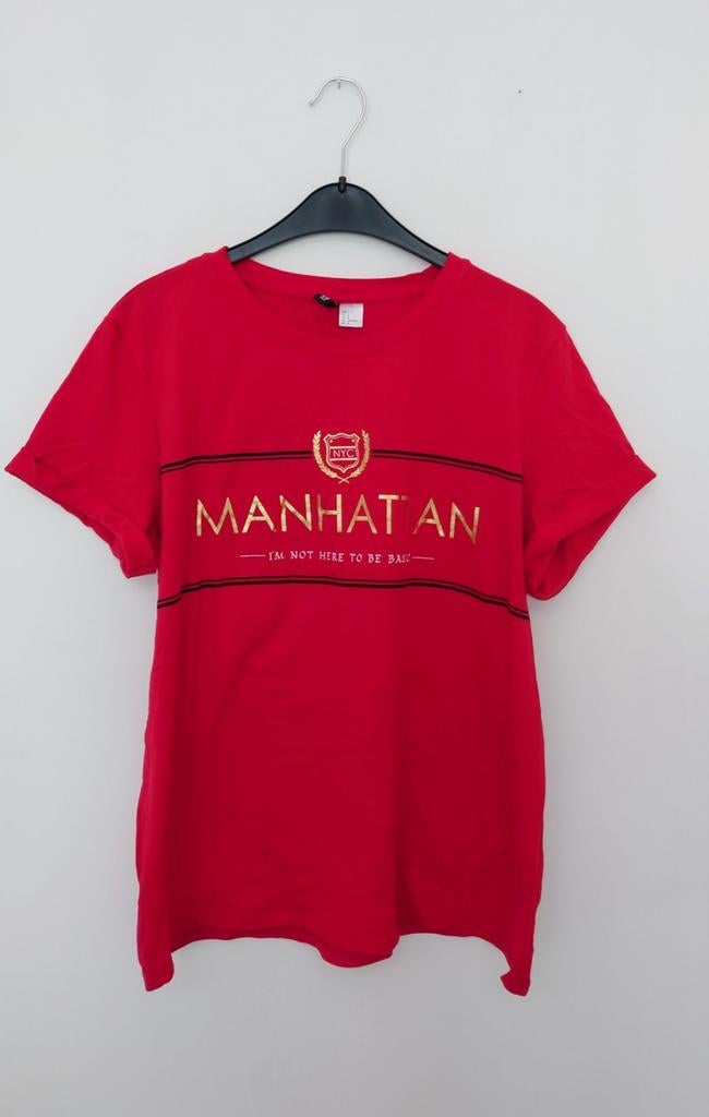 Dames H&M Divided T-shirt shirt top maat L rood, Kleding | Dames, T-shirts, H&M, Maat 42/44 (L), Ophalen of Verzenden, Zo goed als nieuw
