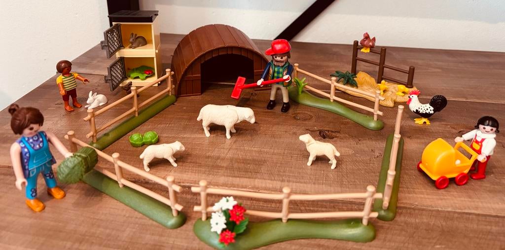 Playmobil boerderij met dieren en figuren, Ophalen of Verzenden, Gebruikt, Complete set