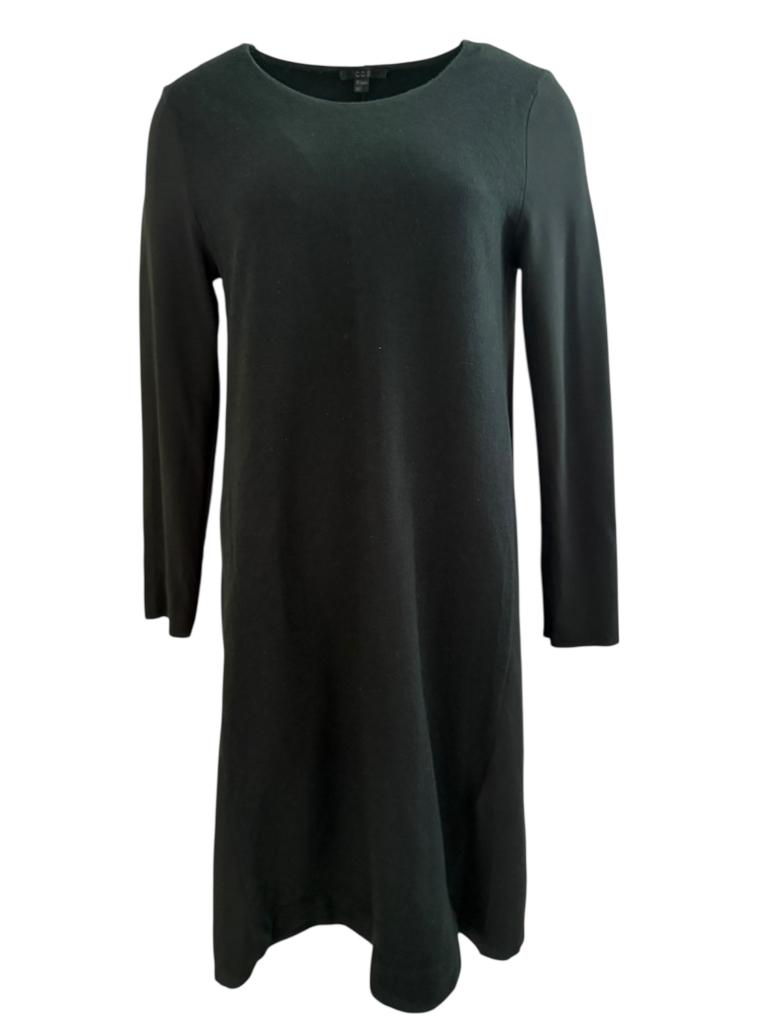 COS jurk L, Ophalen of Verzenden, Zo goed als nieuw, Onder de knie, Groen