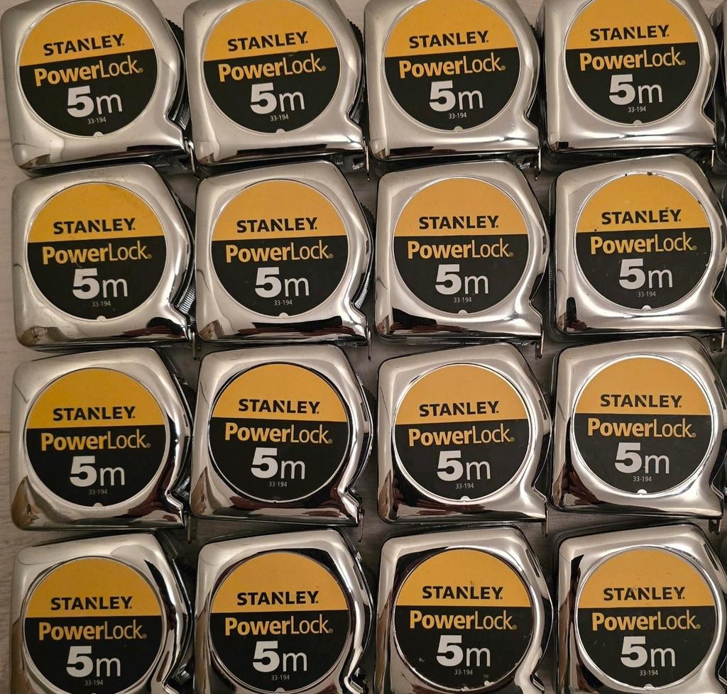 14 stuks Stanley Powerlock rolmaten 5mtr, Ophalen of Verzenden, Nieuw, Multimeter