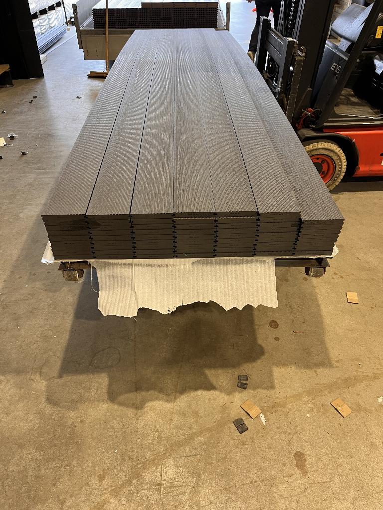 Composiet Vlonderplanken - Grijs/Bruin massief, Tuin en Terras, Terrasdelen en Vlonders, Ophalen of Verzenden, Nieuw, Composiet